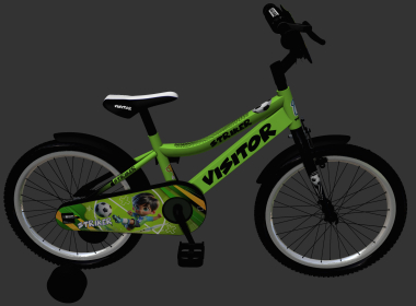 BICIKL KIDS VISITOR STRIKER 12" 8" V-BRAKE  KONTRA 95-115CM (12") ZELENI NEON